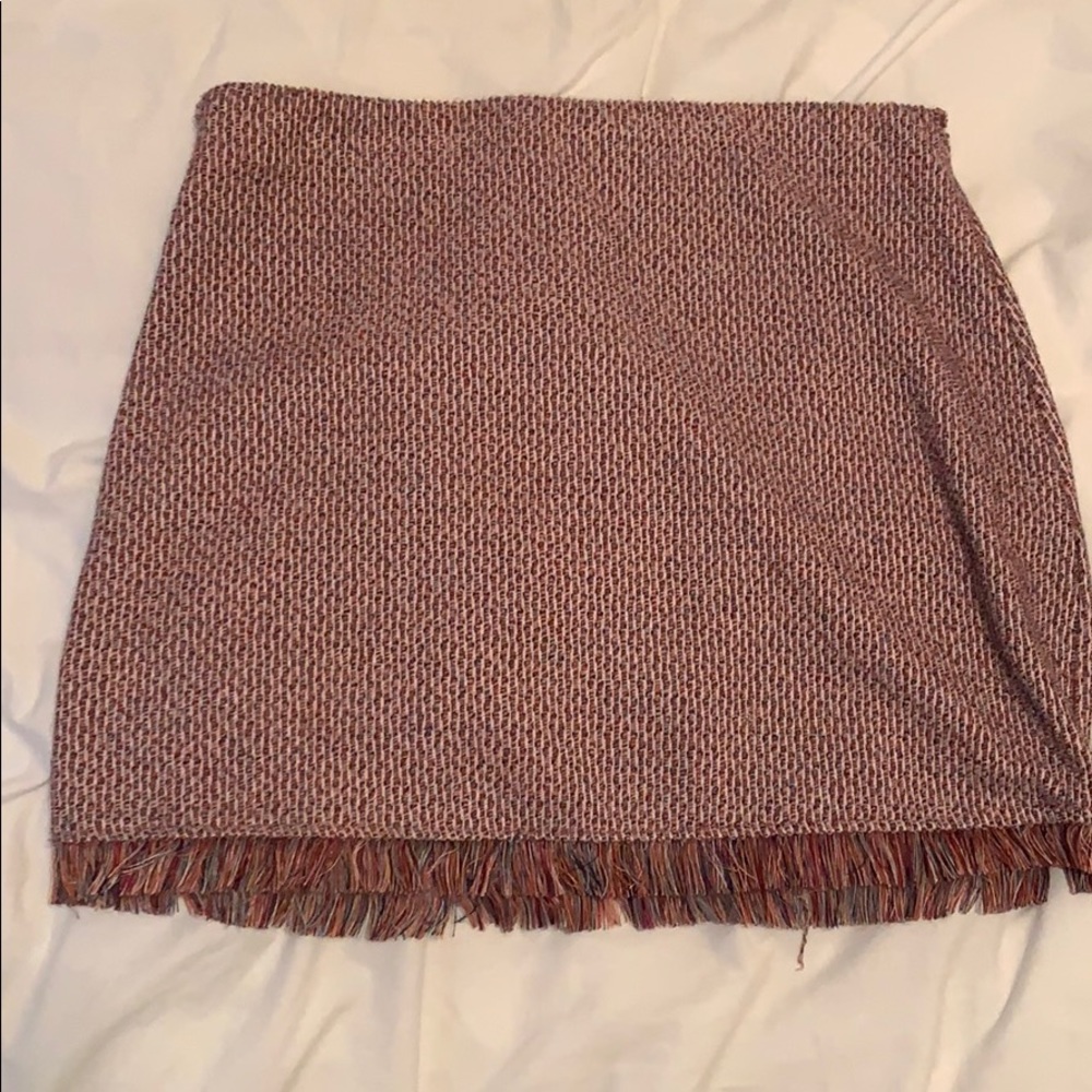 Pink mini skirt